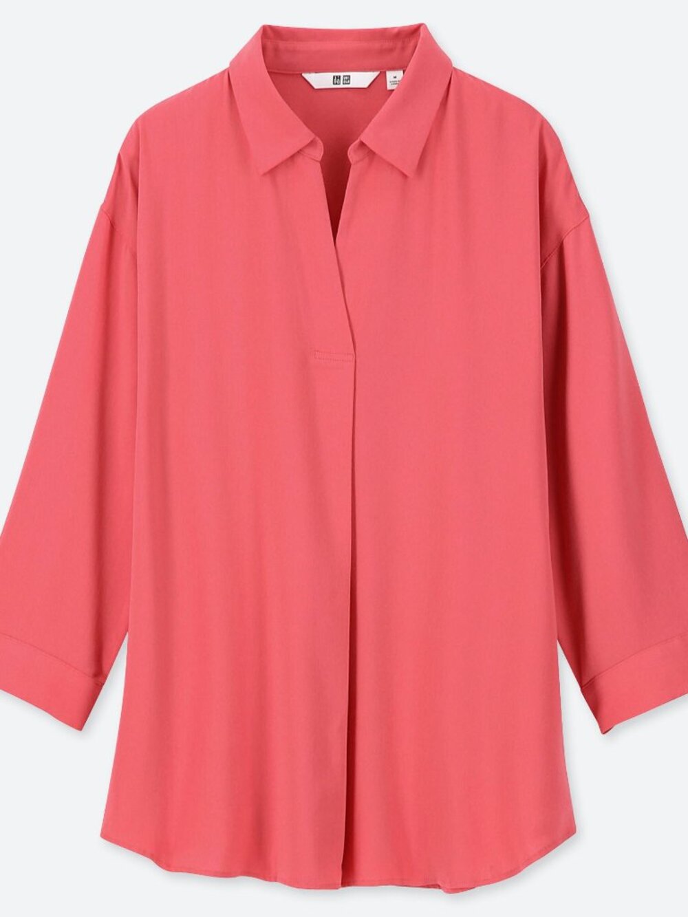 uniqlo Women's Rayon Skipper Collar Blouse